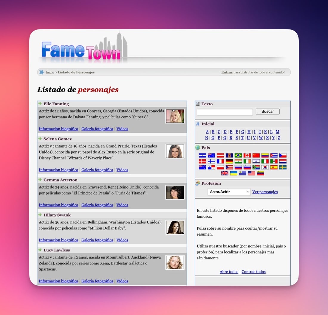 Fametown Original 1996