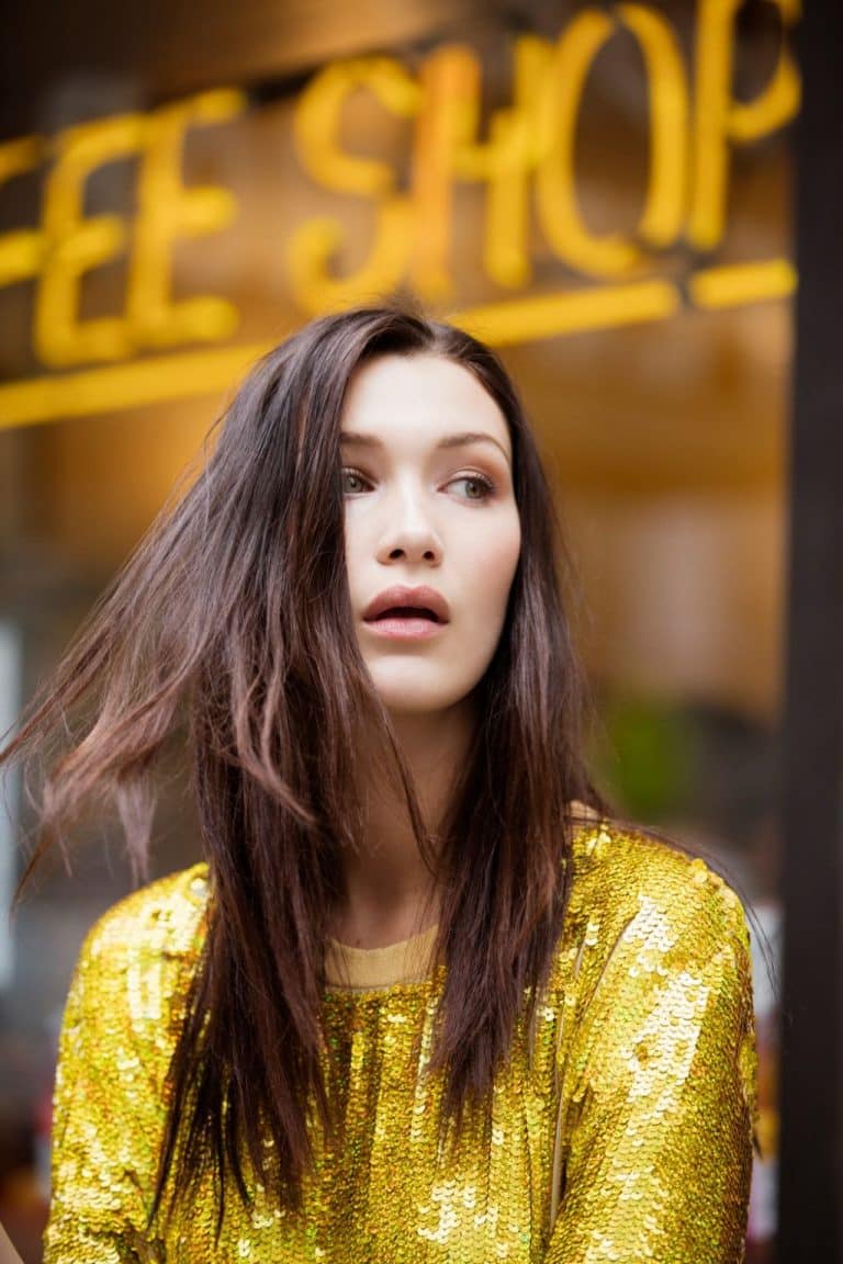 Bella Hadid con 18-19 años