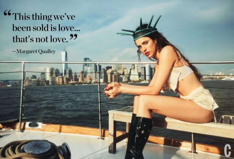 Margaret Qualley: Can you help us describe this image?