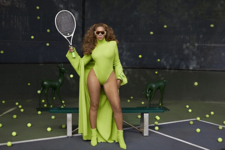Beyoncé: Rocks a Bold Neon Green Swimsuit with Long Sleeves,…